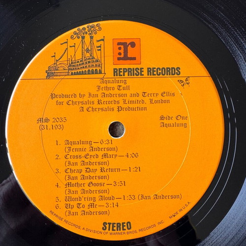 Jethro Tull Aqualung LP used, 1st US 1971, gatefold textured sleeve