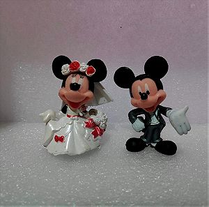 2 Συλλεκτικες Φιγουρες Disney Mickey And Mini Just Married