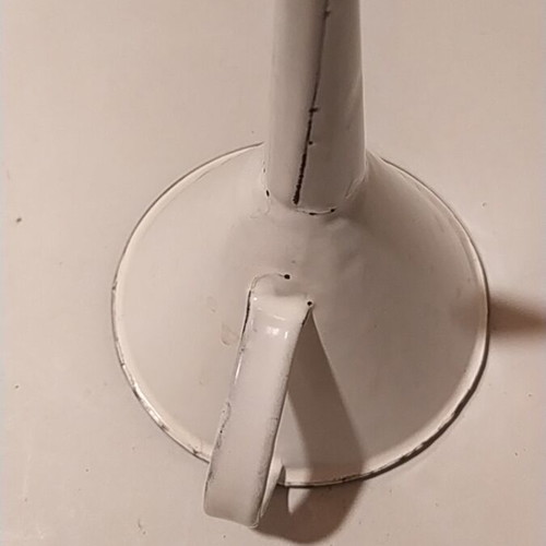 Enamel funnel 12 cm used, vintage 60s-70s