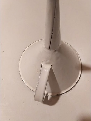 Enamel funnel 12 cm used, vintage 60s-70s