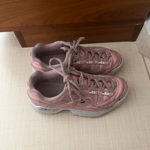 Fila kids shoes used, size 34, sporty, white and pink