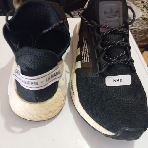 Adidas NMD R1 sneakers size 46.5 used, black fabric