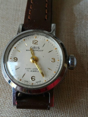 Ρολόι χειρός γυναικείο ORIS, LUXURY MARK 17 JEWELS, SWISS MADE, WATERPROOF, ANTIMAGNETIC. Δεκαετίας
