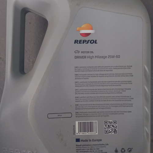 Repsol 25w60 motor oil 4L new