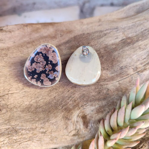Ceramic earrings new with stainless steel clasp