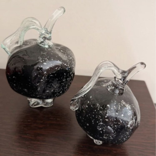 Decorative glass pomegranates new