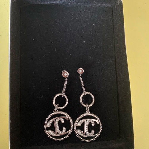Just Cavalli jewelry set silver like new earrings and necklace