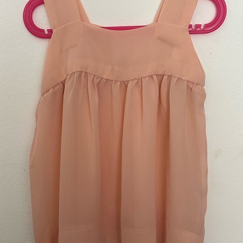 Summer dress like new, size 92-98 cm, beige