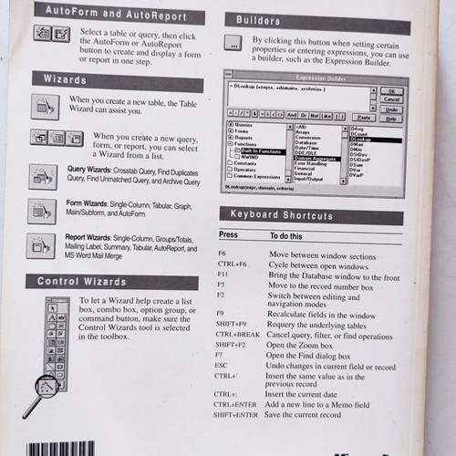 Microsoft Access manual like new, English