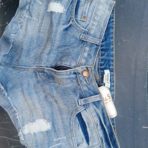 Forever 21 mini denim shorts, blue, size L