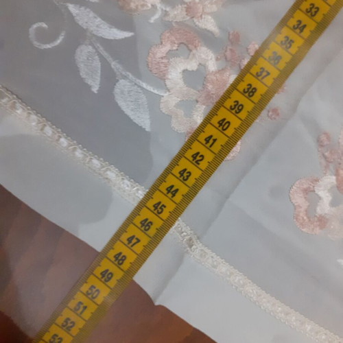 Silk Ivorie Table Runner with Embroidery Set of 3