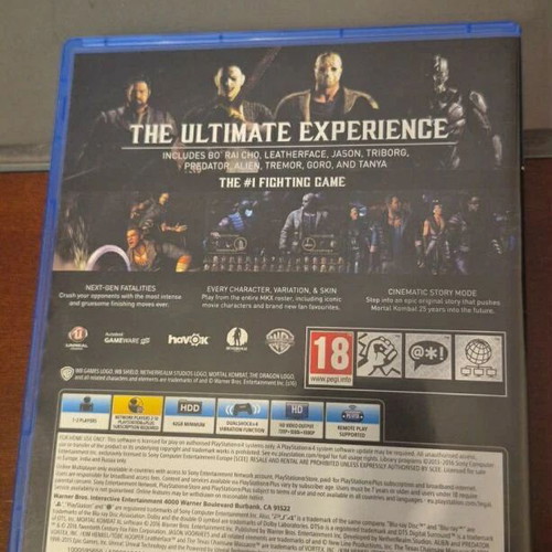 Mortal Kombat XL PlayStation 4 game like new