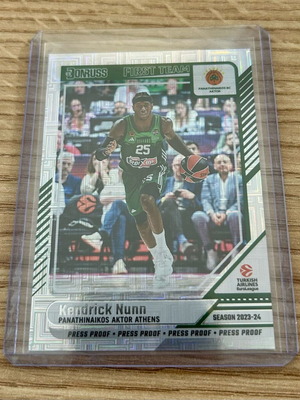 Κάρτα Kendrick Nunn Παναθηναϊκός Panini Donruss Euroleague 2024-25 Press Proof καινούργια