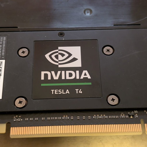 NVIDIA Tesla T4 16GB GDDR6 GPU used, low-power PCIe for machine learning
