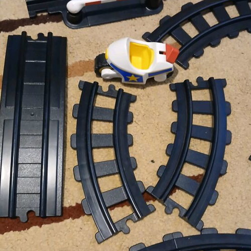 Playmobil 123 τρένο 6880 μεταχειρισμένο, πακέτο με πυροσβεστικό και αστυνομία