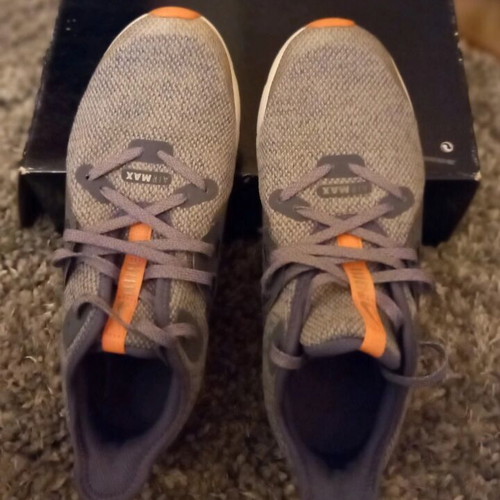 Nike Air Max women's 36.5 like new, gray orange athletic shoes