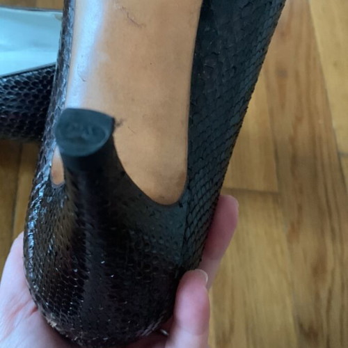 Haralas brown leather pumps used, size 38