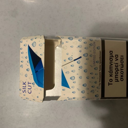 Silk Cut Limited Edition "Rainy Days" pack used, collectible