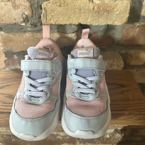 Puma Trinity παιδικά sneakers νούμερο 27 σαν καινούργιο, ροζ-γκρι