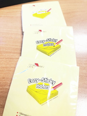 Sticky notes, pack of 3