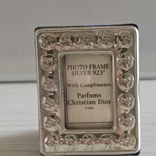 Christian Dior Silver Photo Frame 925 vintage, like new