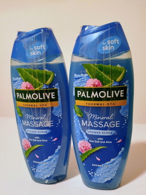 Palmolive Thermal Spa Shower Scrub set of 2, new, 2 x 500ml