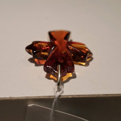 Amber cross solid Baltic amber new brown