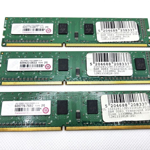 Transcend 2GB DDR3 Desktop RAM 1333MHz DIMM CL9 σαν καινούργιο