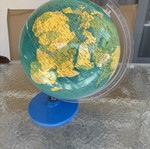 World map used, rotating globe in good condition