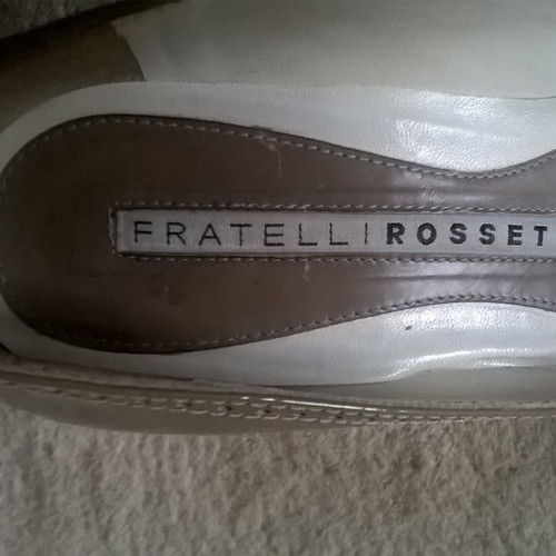 Peep-Toe shoes Fratelli Rossetti used, olive patent leather