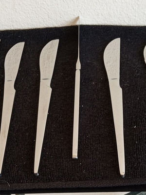 Σετ 6 μαχαίρια φαγητού Niovi Aslanis inox 18/10 καινούργια