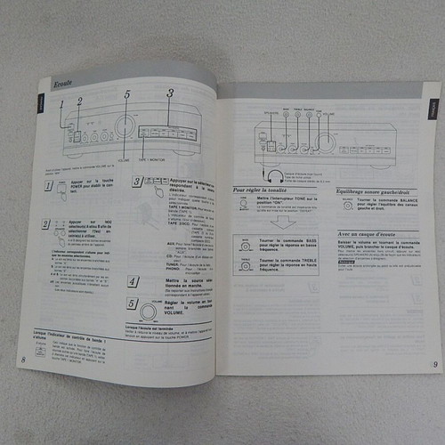 Technics SU-V500 & SU-V300 amplifier manual, French