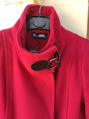 Coat used, red, size S