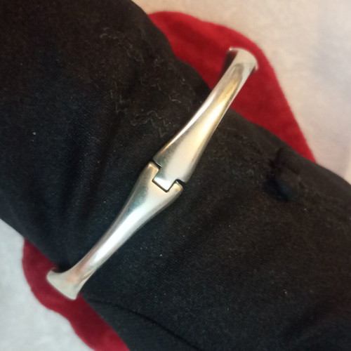 Hermes Ag 925 S bracelet, length 21.5 cm, wavy design
