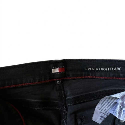 Tommy Jeans Sylvia high-rise flared black pants new