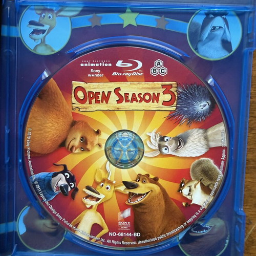 Open Season 3 Blu-Ray like new without subtitles