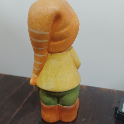 Ceramic decorative gnome like new, height 24 cm