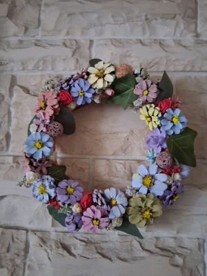 Spring wreath handmade new, diameter 30cm