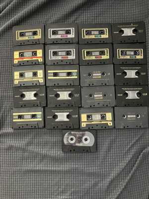 Maxell Epitaxial XL II audio cassettes used, pack of 21