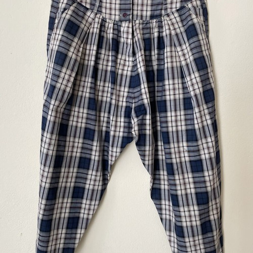 Sessùn plaid pants size S, like new, cotton linen blend