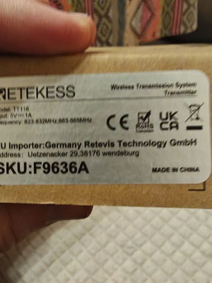 Retekess TT116 Wireless Receiver New