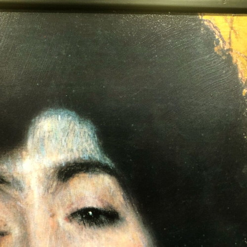 Framed print copy of Gustav Klimt like new, wooden frame