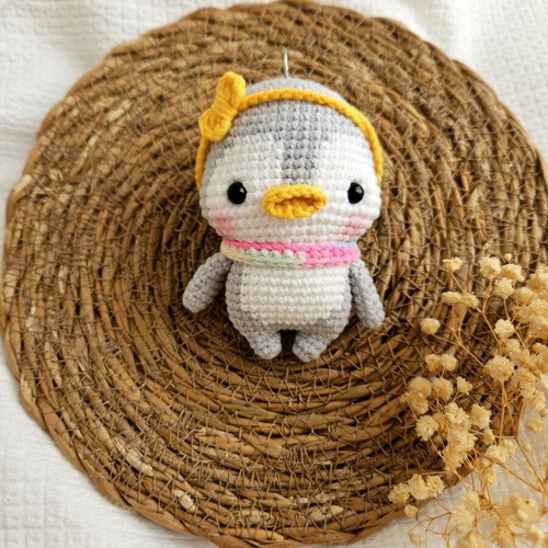 Handmade crochet penguin new