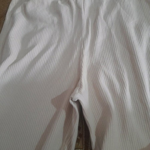 Ribbed teen girl pants like new, beige, size S