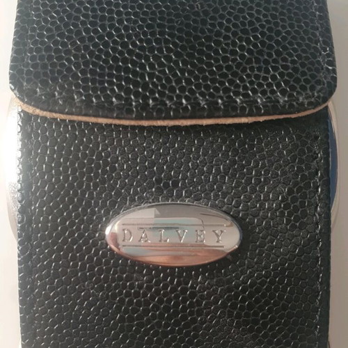 Dalvey Travel pocket watch like new, black and gold