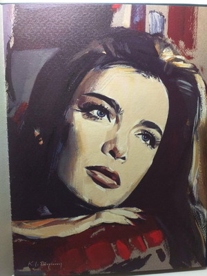 9 Silk Screen Prints "Greek Actors" by Kostas I. Spyriounis, 2009