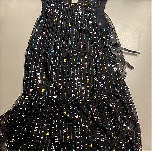 Παιδικό μαύρο φόρεμα με παγίετες Ζάρα 2023