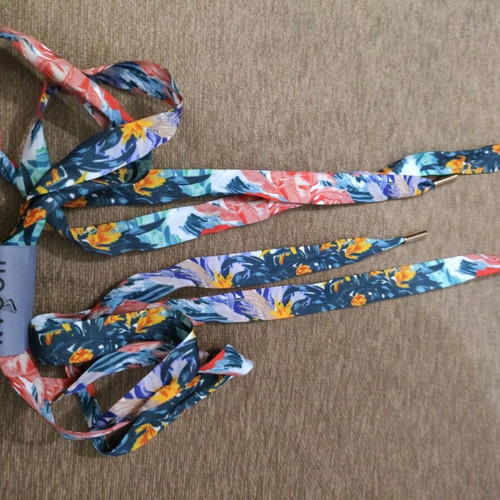 Hogan shoelaces multicolor satin new