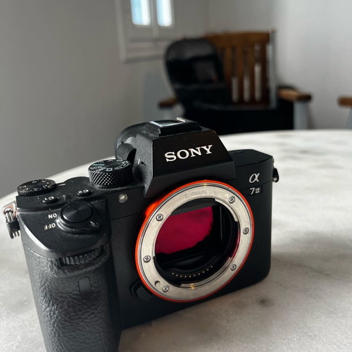 Sony a7 III camera used with 2 batteries, full frame 24.2MP