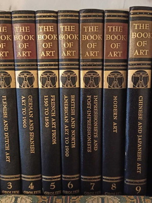 The Book of Art complete 10-volume hardcover set 1965 Grolier like new